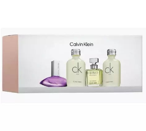 CK MINI EUPHORIA + CK ONE + ETERNITY + CK ONE, WOMEN'S GIFT SET, 4 PC SET