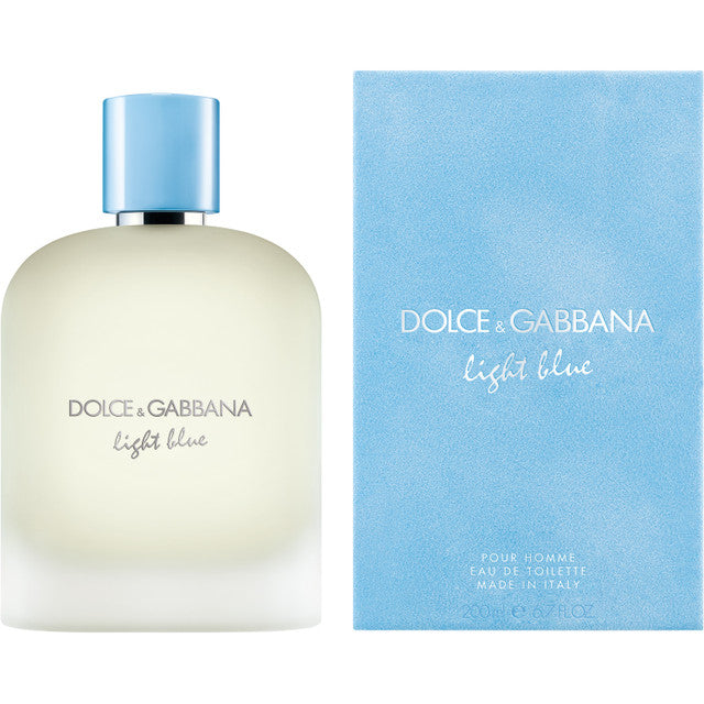 Dolce & Gabbana Light Blue Eau de Toilette 200ml / 6.7 oz Spray For Men - New