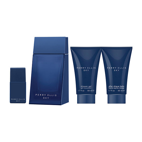 PERRY ELLIS SKY 4 PC SET, MEN'S GIFT SET, EDT