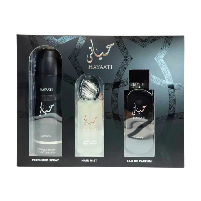 LATTFA HAYAATI 3PC SET, MEN'S GIFT SET, EDP