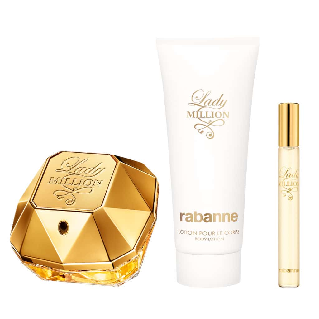 PACO RABANNE LADY MILLION 3PC SET, WOMEN'S GIFT SET, EDP