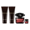 VERSACE CRYSTAL NOIR 4PC SET, WOMEN'S GIFT SET, EDP