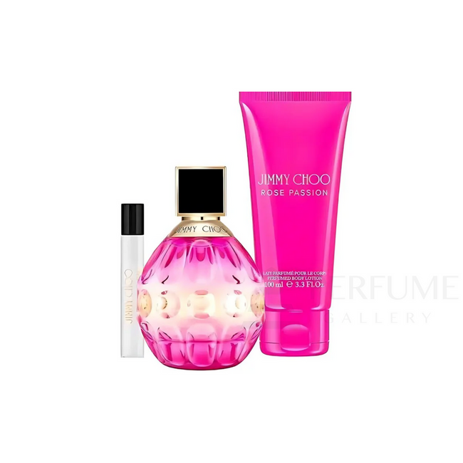 JIMMY CHOO ROSE PASSION 3PC SET, WOMEN'S GIFT SET, EDP