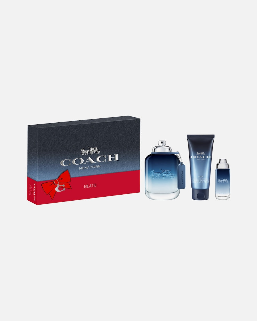 COACH BLUE 3PC SET, MEN'S GIFT SET, EDT