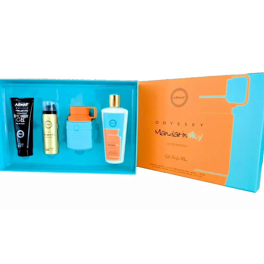 ARMAF ODYSSEY MANDARIN 4PC SET, MEN'S GIFT SET, EDP