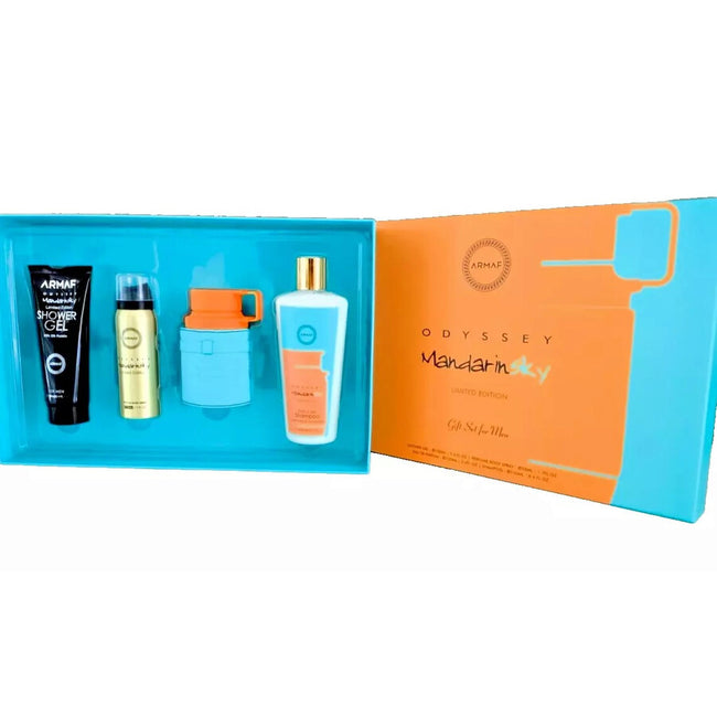 ARMAF ODYSSEY MANDARIN 4PC SET, MEN'S GIFT SET, EDP