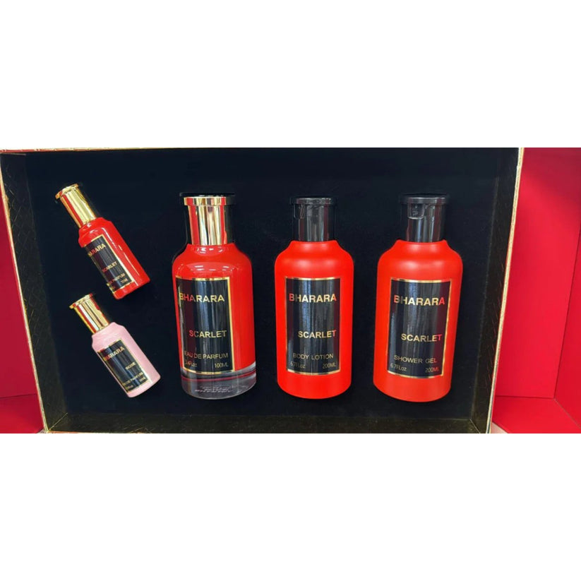 SET BHARARA SCARLET 5PC SET, WOMEN'S GIFT SET, EDP