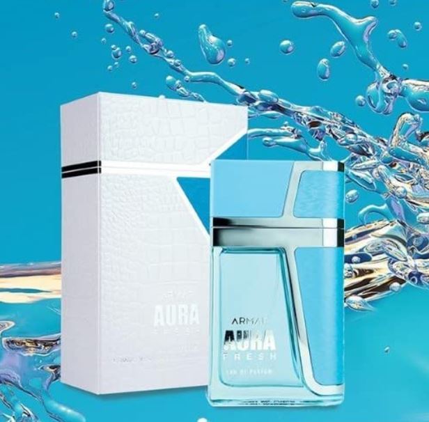 ARMAF AURA FRESH 3.4OZ, MEN'S PERFUME, EDP