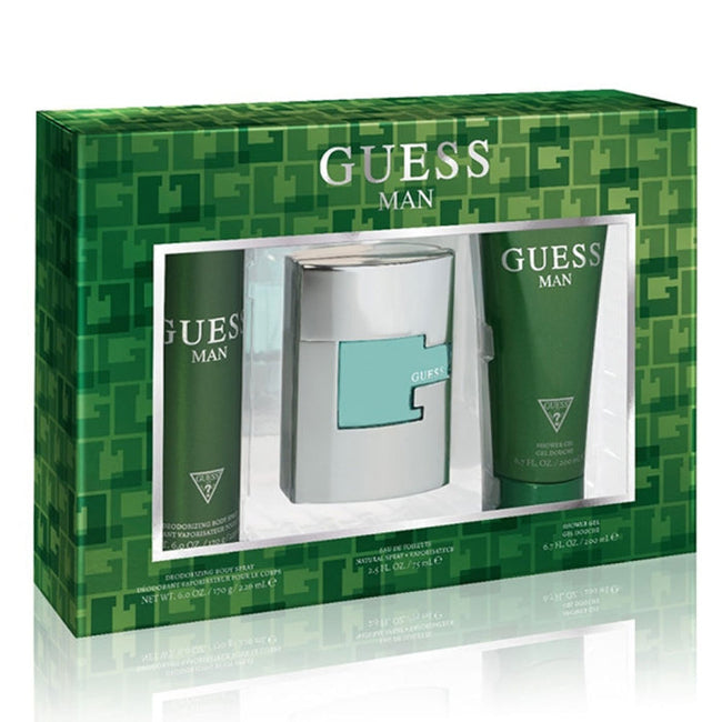 GUESS MAN 3PC SET, MEN'S GIFT SET, EDT