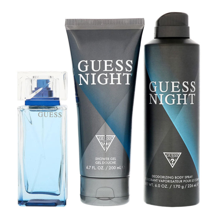 GUESS NIGHT 3PC SET, MEN'S GIFT SET, EDT