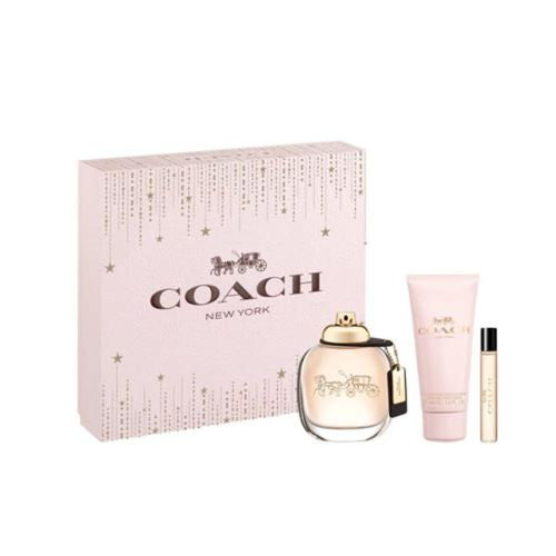 COACH NEW YORK 3PC SET, WOMEN'S GIFT SET, EDP