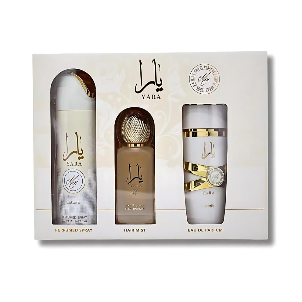 LATTAFA YARA MOI 3PC SET, WOMEN'S GIFT SET, EDP