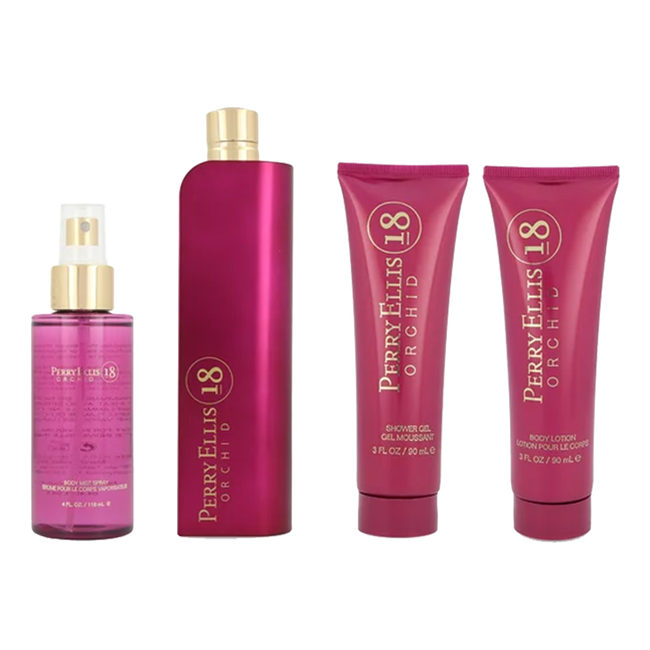 PERRY 18 ORCHID 4PC SET, WOMEN'S GIFT SET, EDP