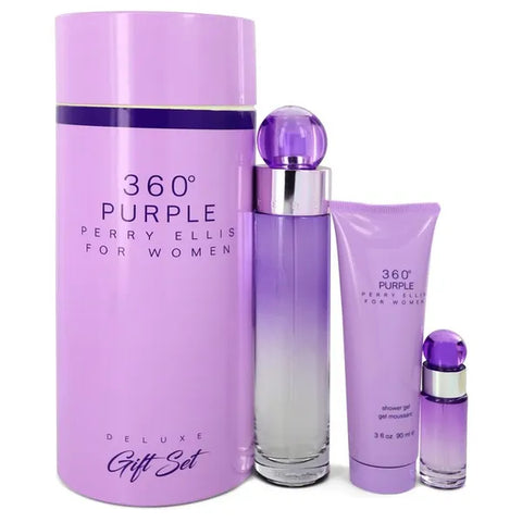 360 PURPLE 3PC SET, WOMEN'S GIFT SET, EDP