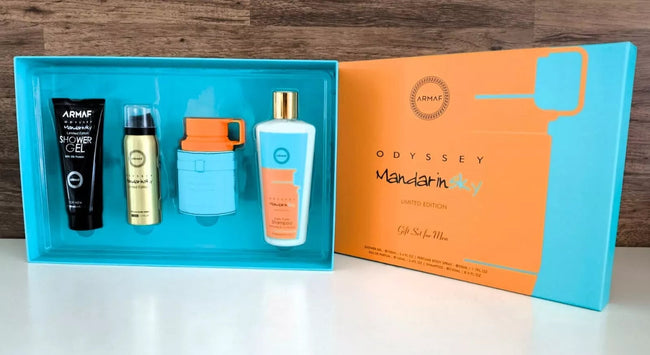 ARMAF ODYSSEY MANDARIN 4PC, MEN'S GIFT SET, EDP