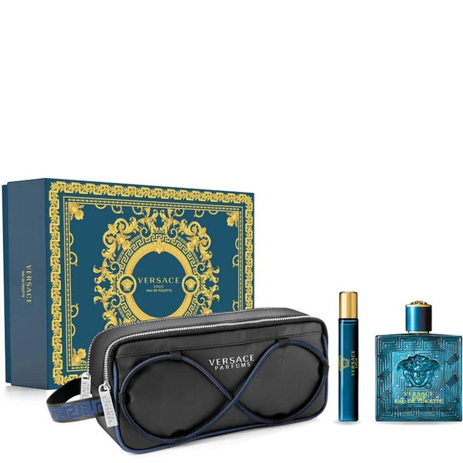 VERSACE EROS 3PC SET, MEN'S GIFT SET, EDT