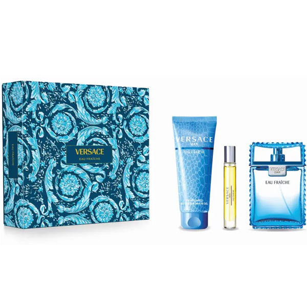 VERSACE FRAICHE 3PC SET, MEN'S PERFUME, EDT